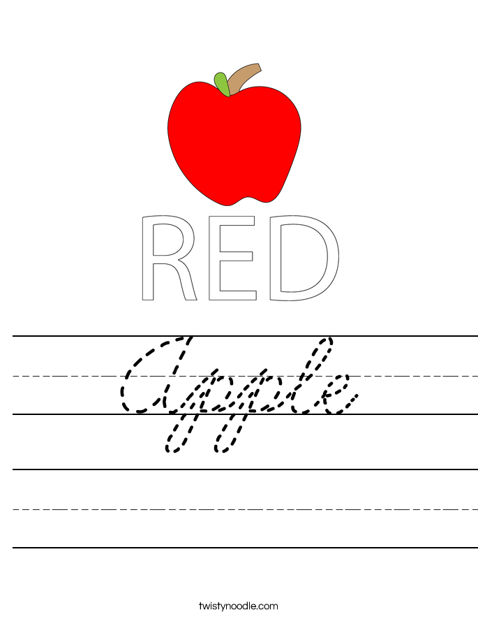 Apple Worksheet