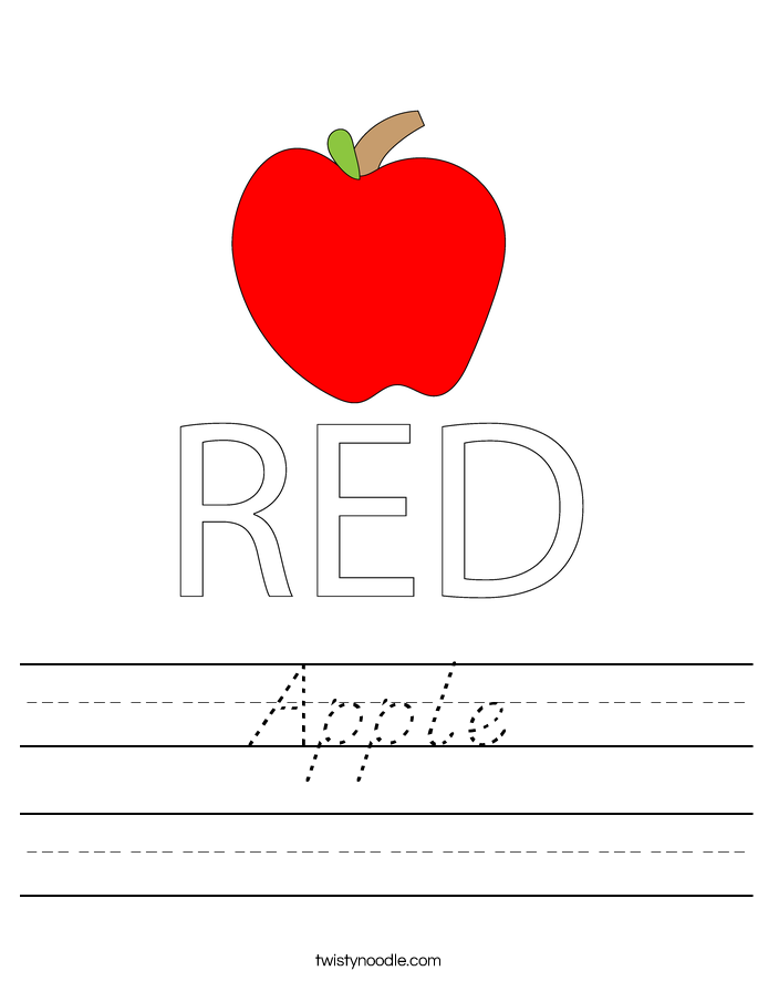 Apple Worksheet
