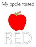 My apple tastedColoring Page