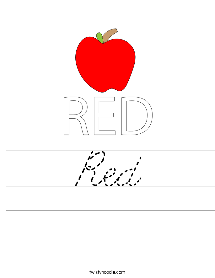 Red Worksheet