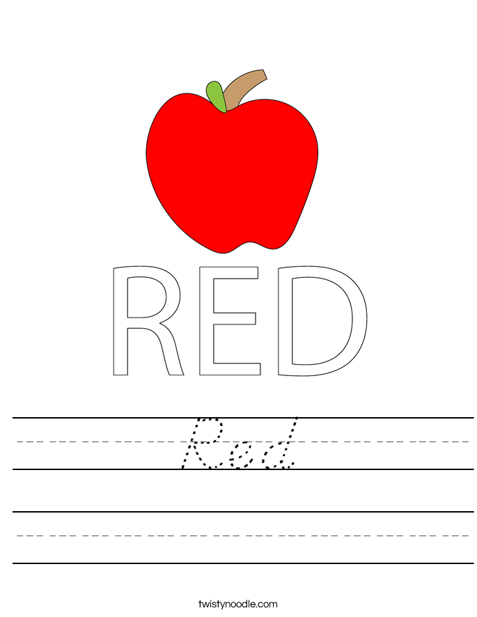 Red Worksheet