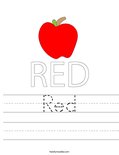 Red Worksheet