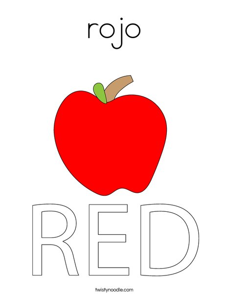 Red Apple Coloring Page