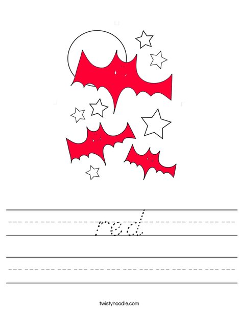 Red Bats Worksheet