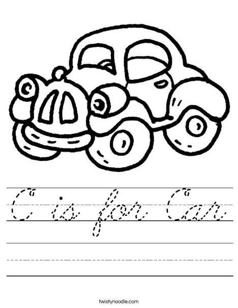 Red Car Worksheet