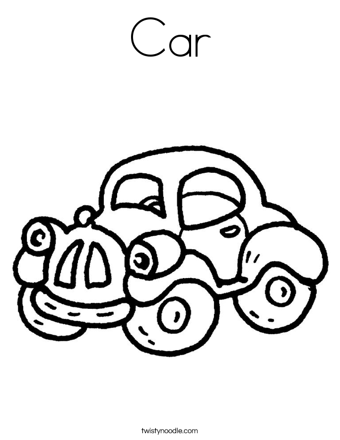 Car Coloring Page