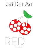 Red Dot Art Coloring Page