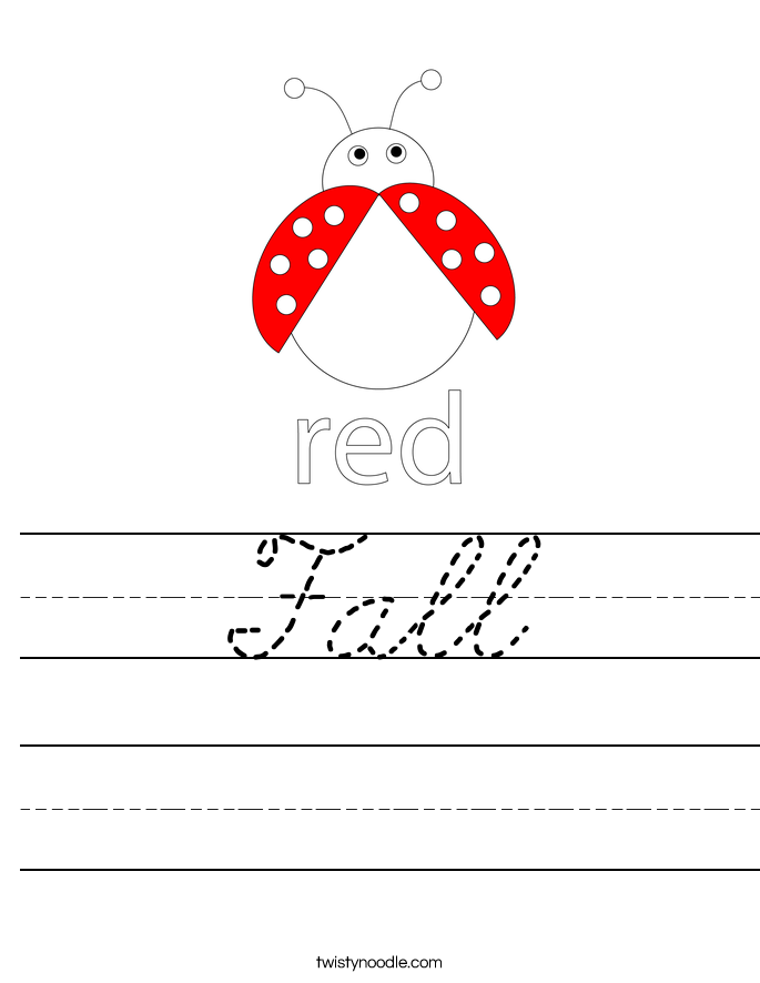 Fall Worksheet