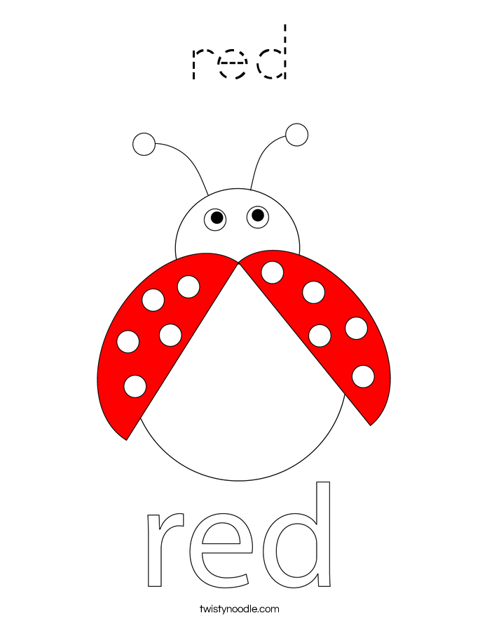  red  Coloring Page