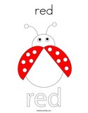  red  Coloring Page