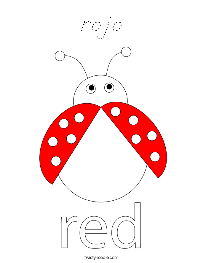rojo Coloring Page