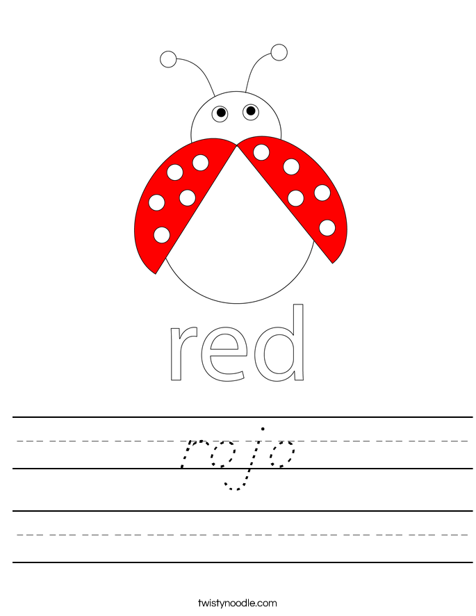 rojo Worksheet