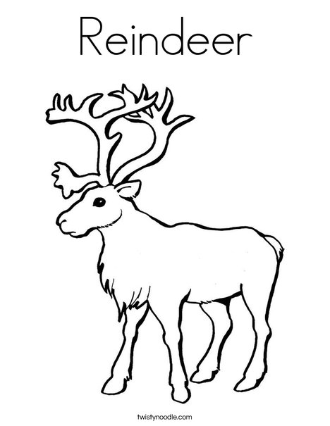 reigndeer coloring pages