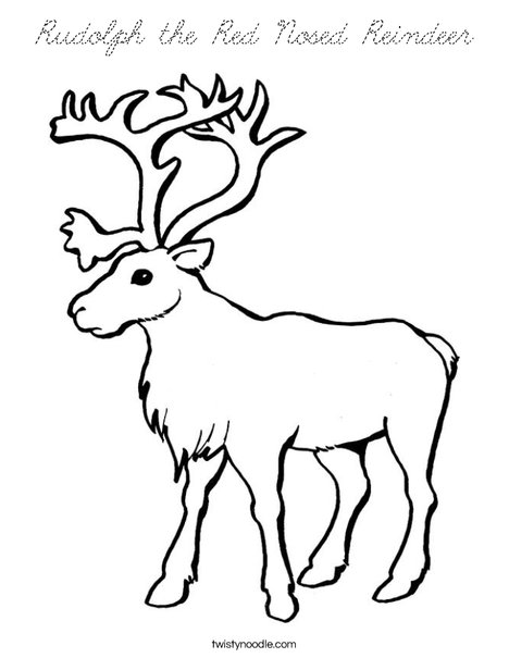 Reindeer Coloring Page