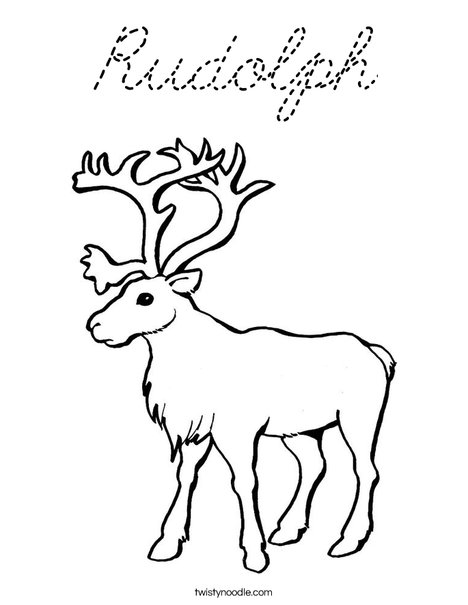 Reindeer Coloring Page