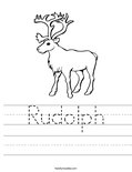 Rudolph Worksheet