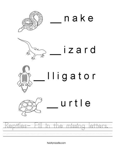 reptiles-fill-in-the-missing-letters-worksheet-twisty-noodle