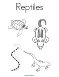 Reptiles Coloring Page