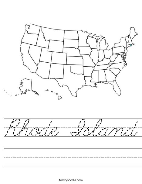 Rhode Island Worksheet
