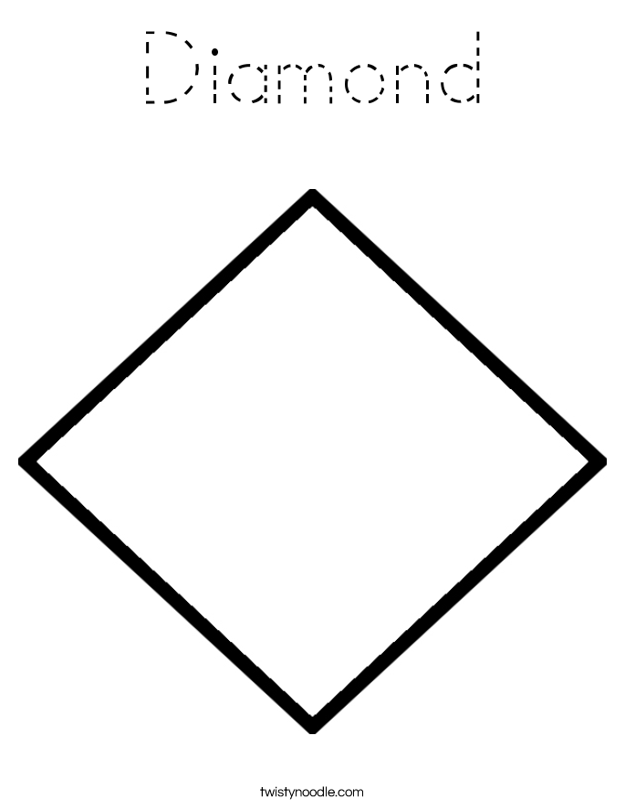 Diamond Coloring Page