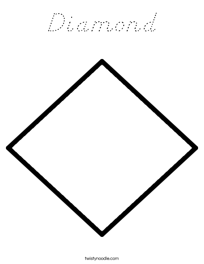 Diamond Coloring Page