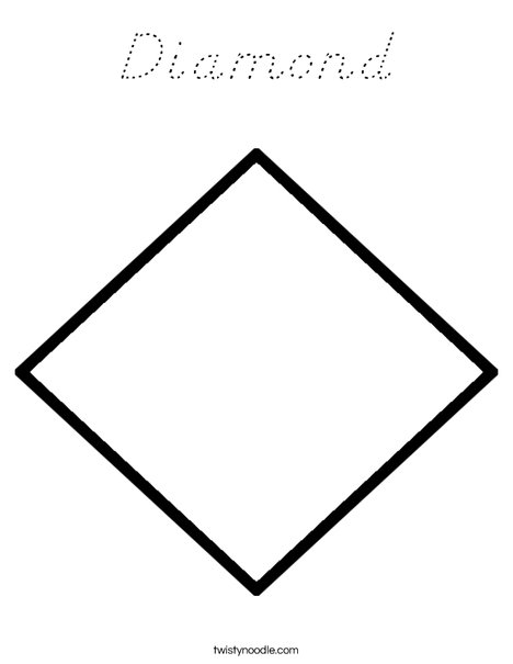 Rhombus Coloring Page
