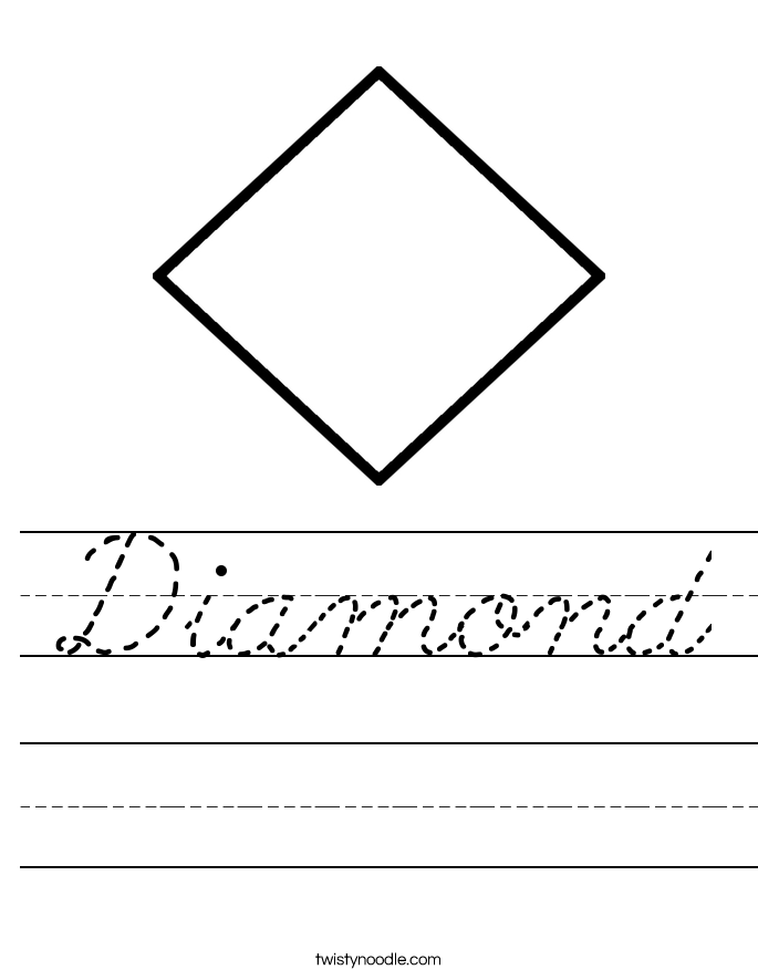 Diamond Worksheet