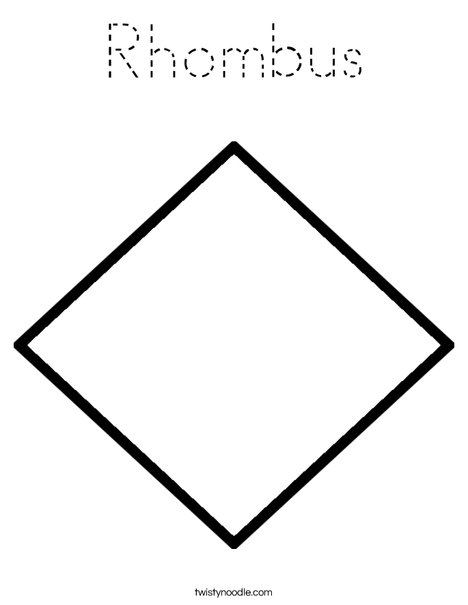 Rhombus Coloring Page