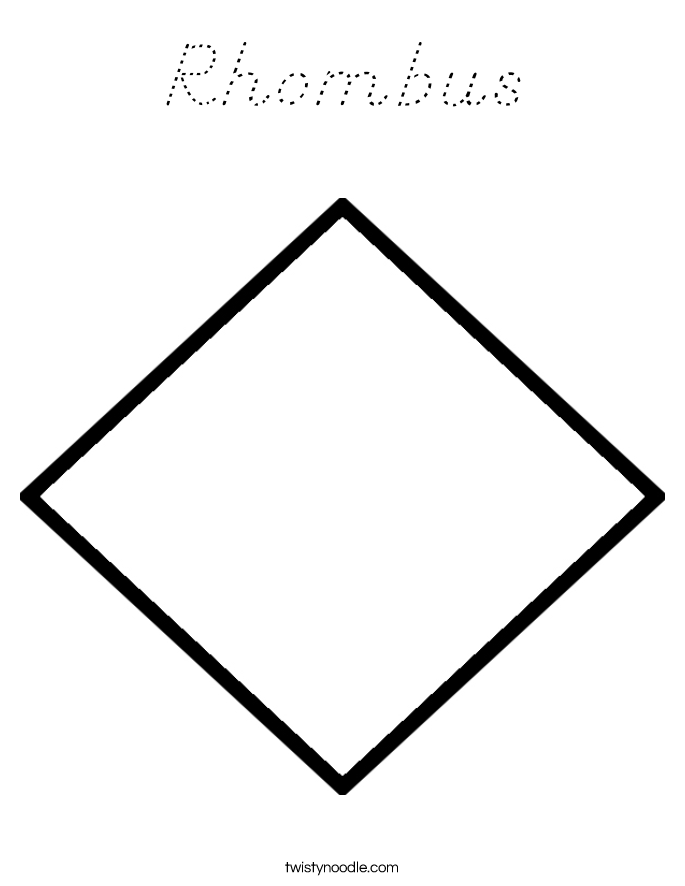 Rhombus Coloring Page