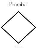 Rhombus Coloring Page