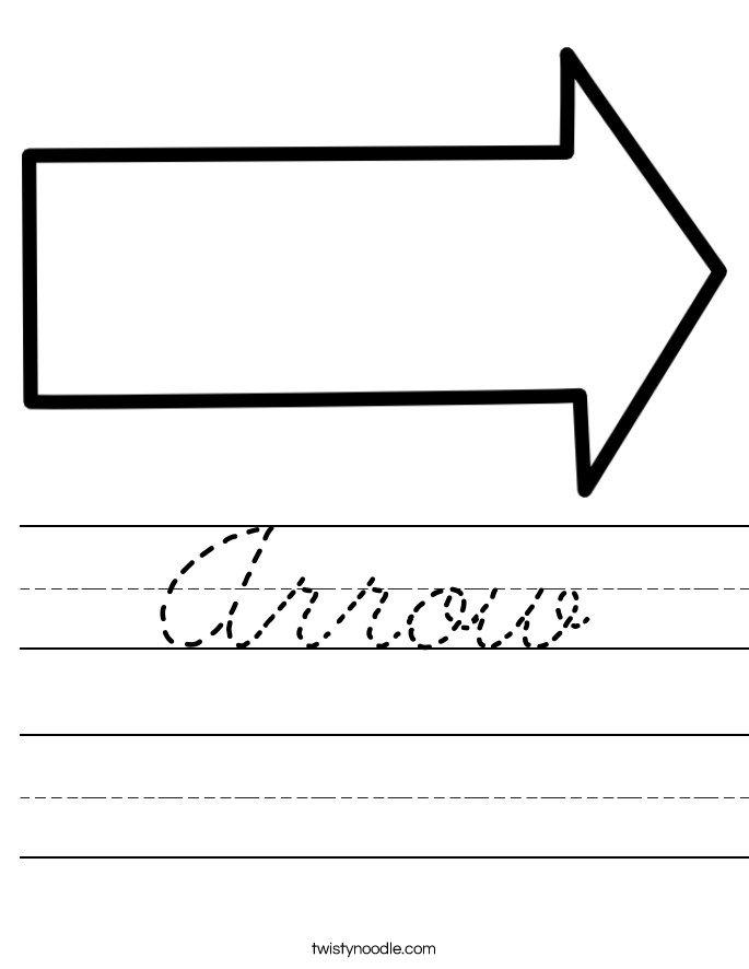 Arrow Worksheet