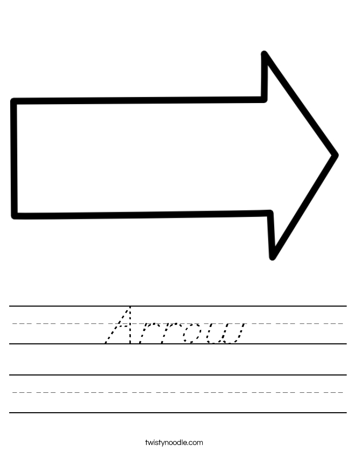 Arrow Worksheet