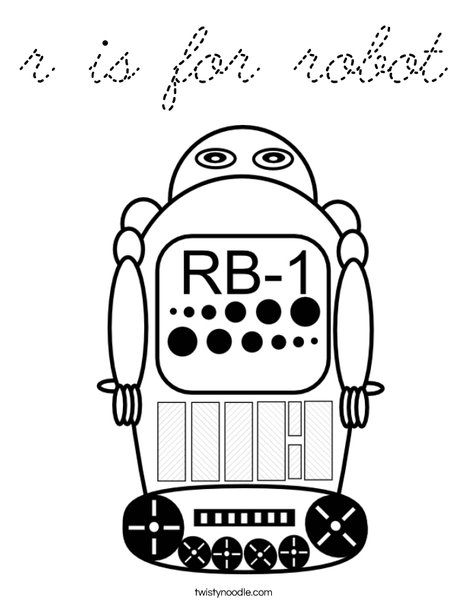 robot 1 Coloring Page