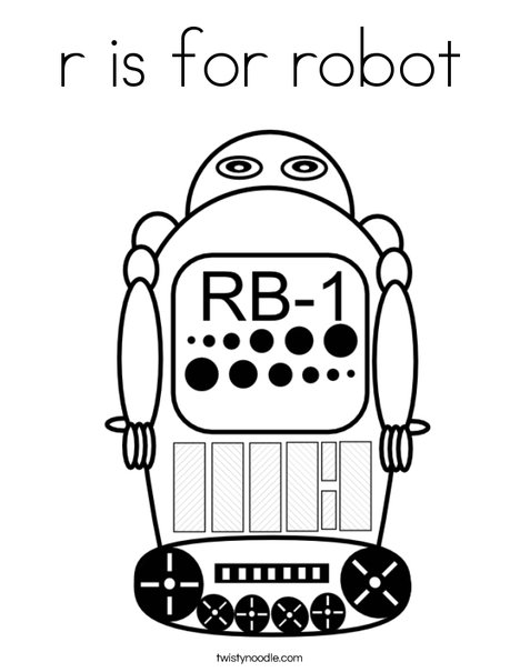 robot 1 Coloring Page