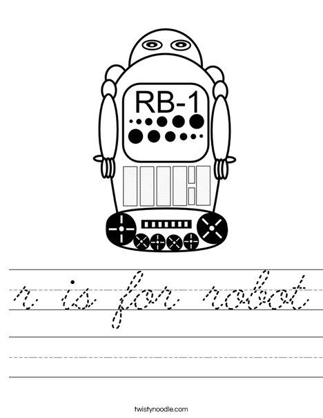 robot 1 Worksheet