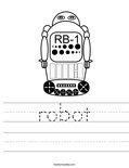 robot Worksheet