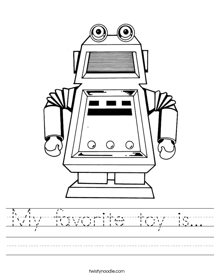 My favorite toy is... Worksheet