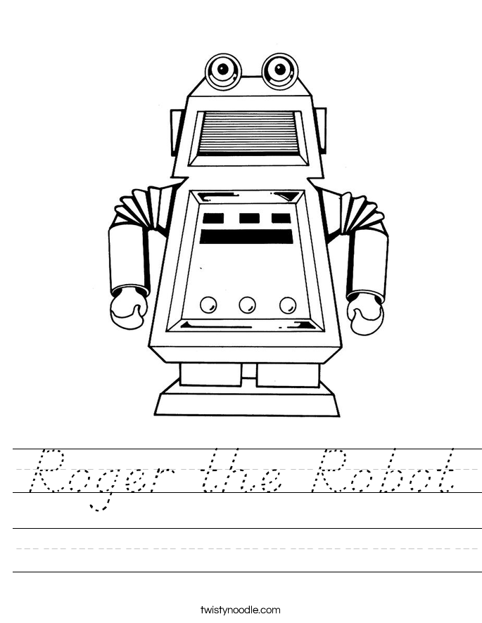 Roger the Robot Worksheet