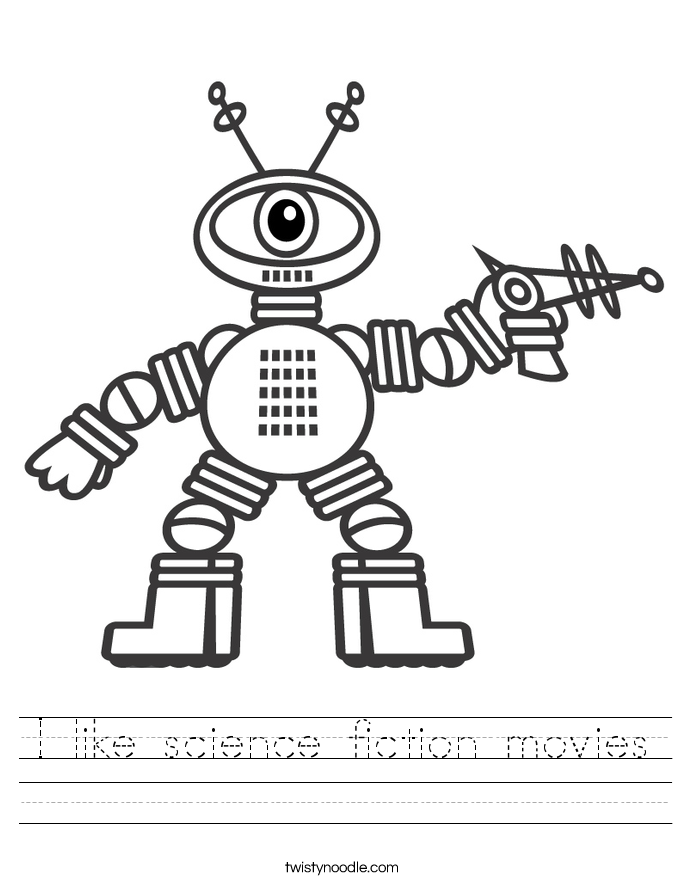 I like science fiction movies Worksheet