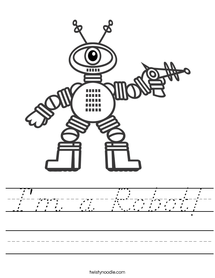 I'm a Robot! Worksheet