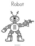 Robot Coloring Page