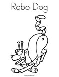 Robo Dog Coloring Page