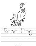 Robo Dog Worksheet