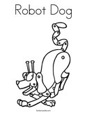Robot Dog Coloring Page