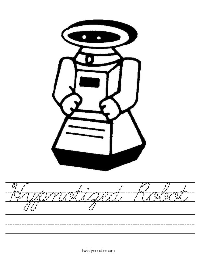 Hypnotized Robot Worksheet