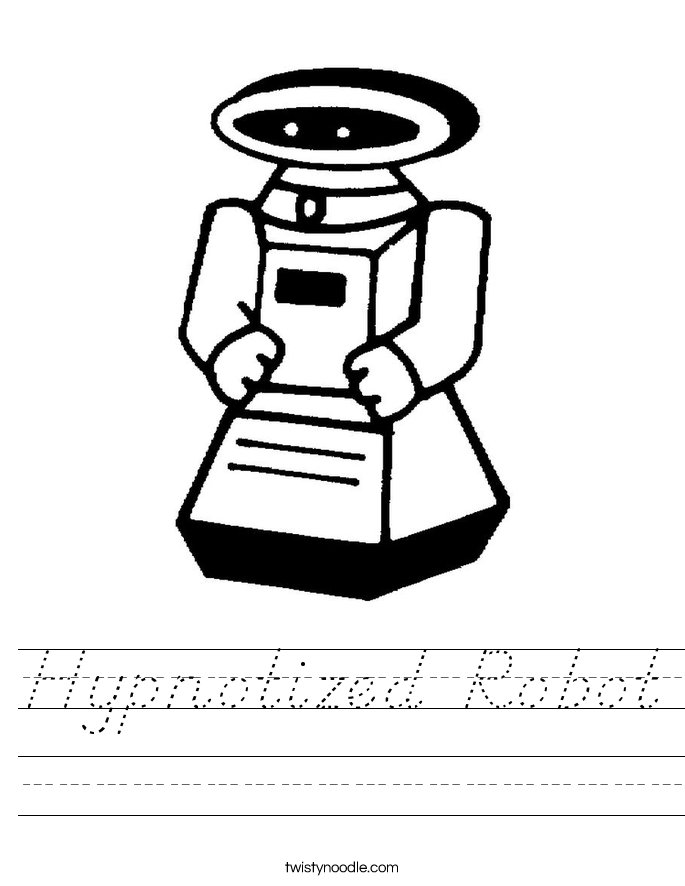 Hypnotized Robot Worksheet