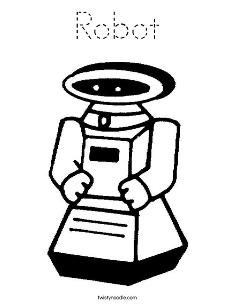 Robot Coloring Page