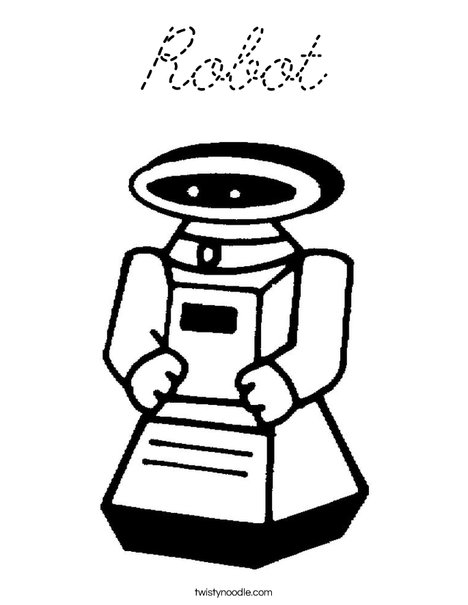 Robot Coloring Page