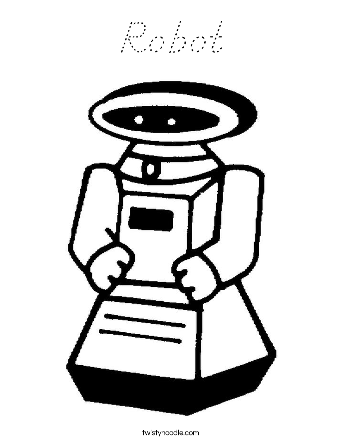 Robot Coloring Page