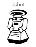 Robot Coloring Page
